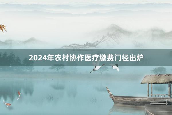 2024年农村协作医疗缴费门径出炉